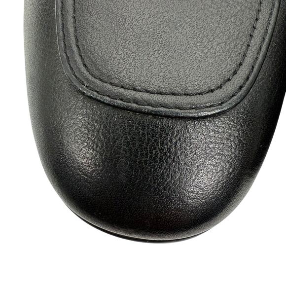 Salvatore Ferragamo Scarlet Gancini Double Bit Loafers Black Leather Size 9.5 main image 12